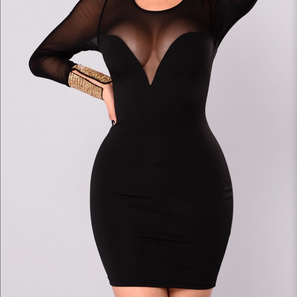 Talk To Me Mesh Dress